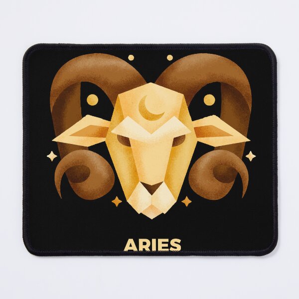 Item preview, Aries Zodiac Ram Head – Bold Fire Sign Astrology Gift | March April Birthday Horoscope Aesthetic designed and sold by amareshdas008.