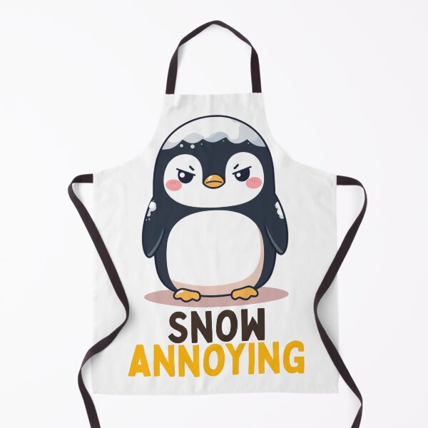 Item preview, Snow Annoying Grumpy Kawaii Penguin designed and sold by PunTeestic.