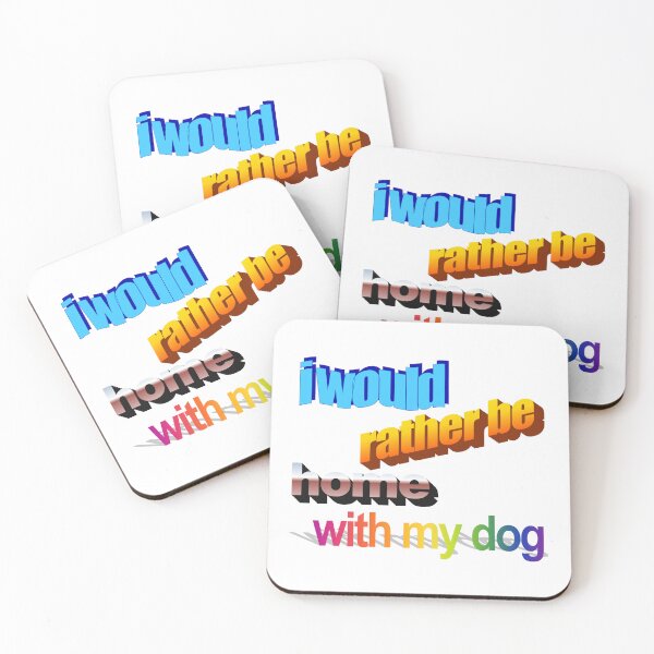 Item preview, i would rather be home with my dog Wordart  designed and sold by WorddArtt.