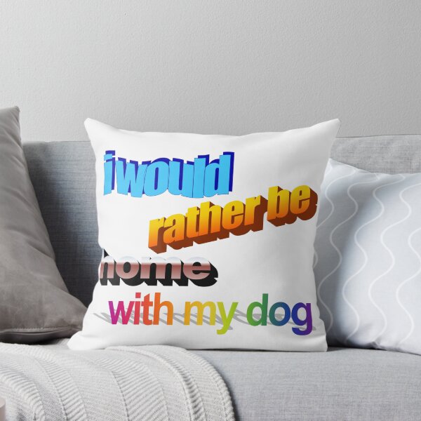 Item preview, i would rather be home with my dog Wordart  designed and sold by WorddArtt.
