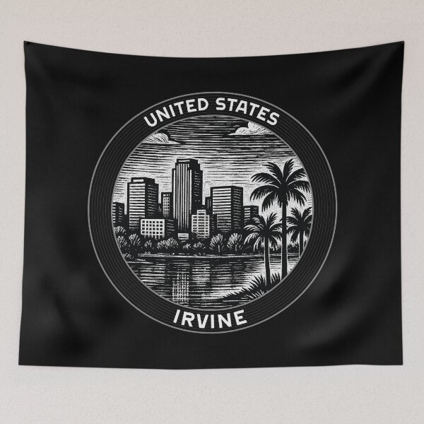 Item preview, Irvine USA Linocut Style  designed and sold by Thistle-TShop.