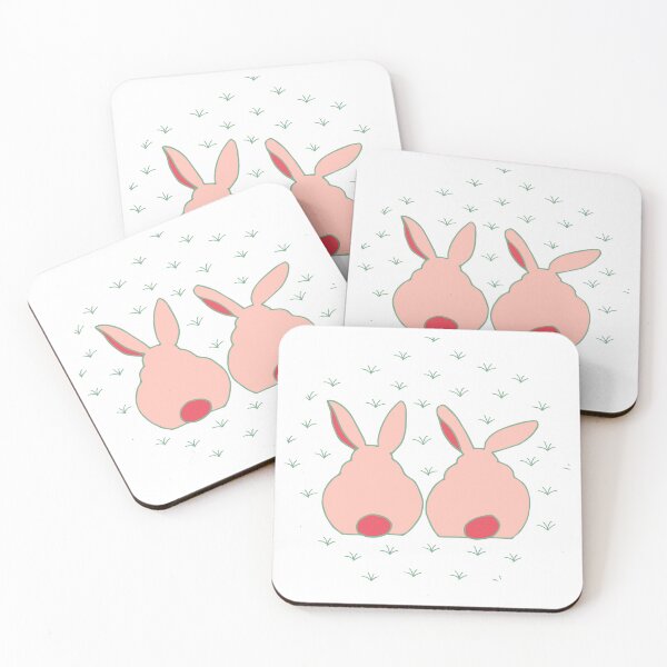 Item preview, Spring Bunny on White - Soft Cottage Easter Pattern designed and sold by colorofmagic.