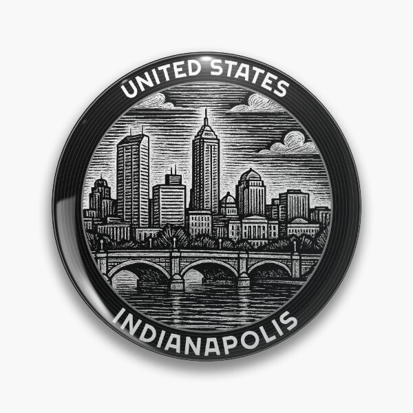 Item preview, Indianapolis USA Linocut Style  designed and sold by Thistle-TShop.