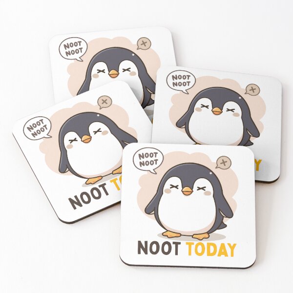 Item preview, Noot Today Funny Penguin Kawaii Pun designed and sold by PunTeestic.