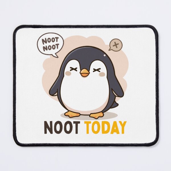 Item preview, Noot Today Funny Penguin Kawaii Pun designed and sold by PunTeestic.