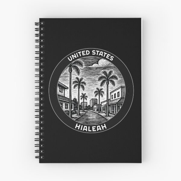Item preview, Hialeah USA Linocut Style  designed and sold by Thistle-TShop.