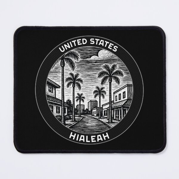 Item preview, Hialeah USA Linocut Style  designed and sold by Thistle-TShop.