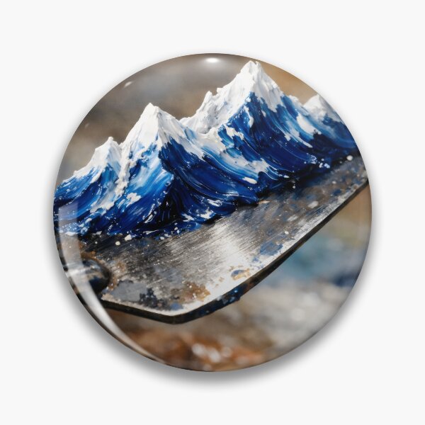 Item preview, Palette Knife Mountains Bob Ross Art Impasto Style designed and sold by SplashTastic.