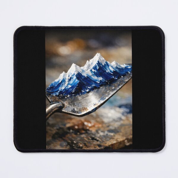 Item preview, Palette Knife Mountains Bob Ross Art Impasto Style designed and sold by SplashTastic.