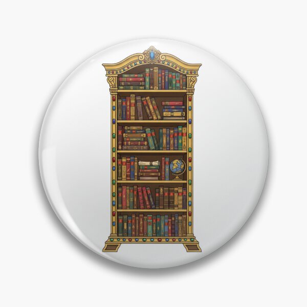 Item preview, Ornate Magical Bookshelf - Vintage Library Art designed and sold by octozap.