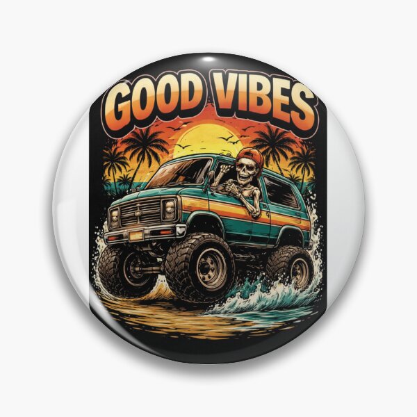 Item preview, Good Vibes Retro Offroad Aesthetic designed and sold by The Crafted Spirits.