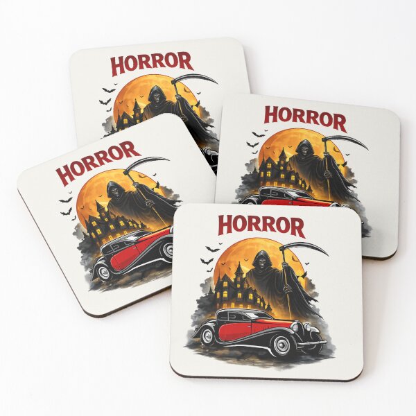 Item preview, Vintage Horror Car Grim Reaper Design designed and sold by Retro Arabica.