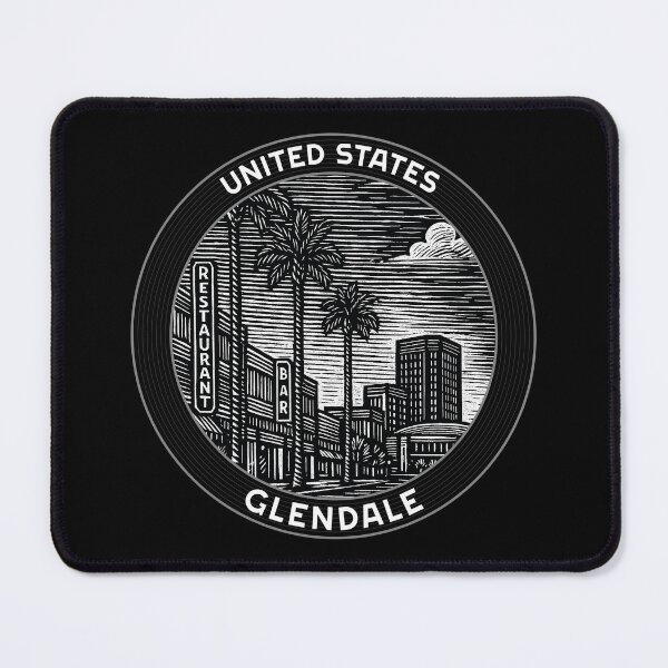 Item preview, Glendale USA Linocut Style  designed and sold by Thistle-TShop.