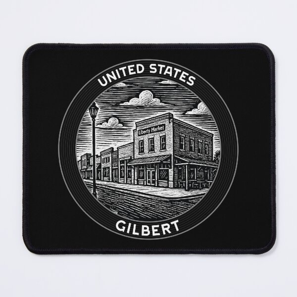 Item preview, Gilbert USA Linocut Style  designed and sold by Thistle-TShop.