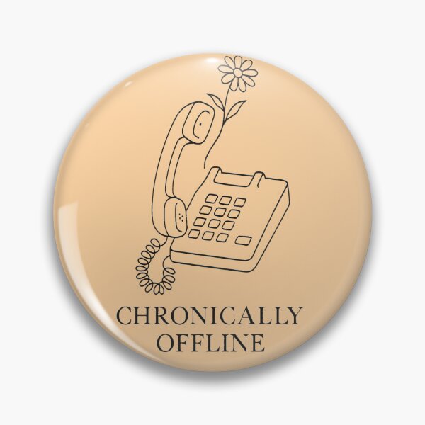 Item preview, Chronically Offline - Minimalist Aesthetic Retro Phone designed and sold by FSilk.