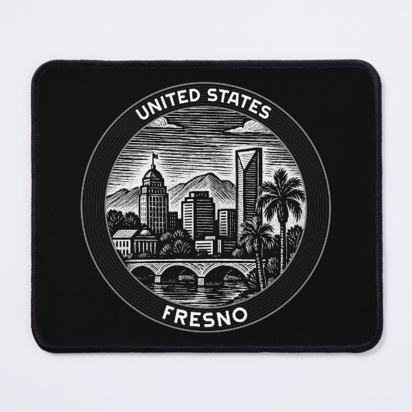 Item preview, Fresno USA Linocut Style  designed and sold by Thistle-TShop.