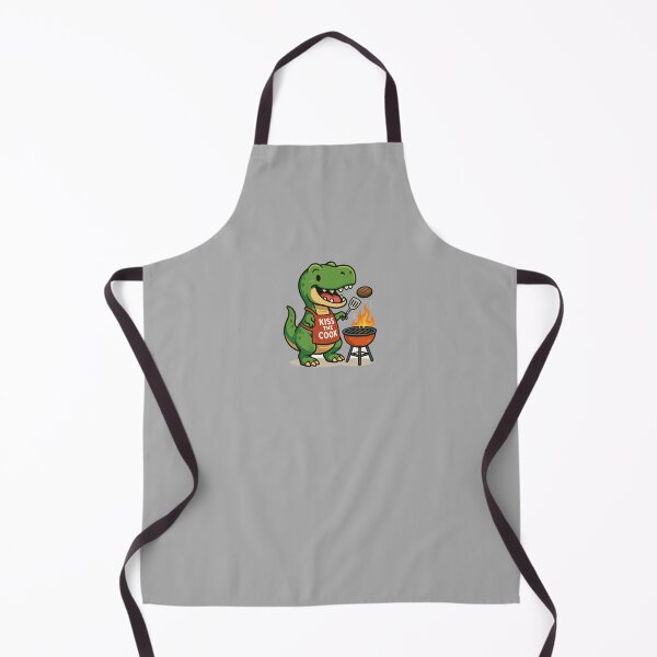 Item preview, T-Rex Grill Master - Kiss The Cook Funny Dinosaur Joke designed and sold by FSilk.