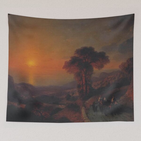 Item preview, View of the Sea from the Mountains at Sunset, Crimea designed and sold by SharonTheFirst.
