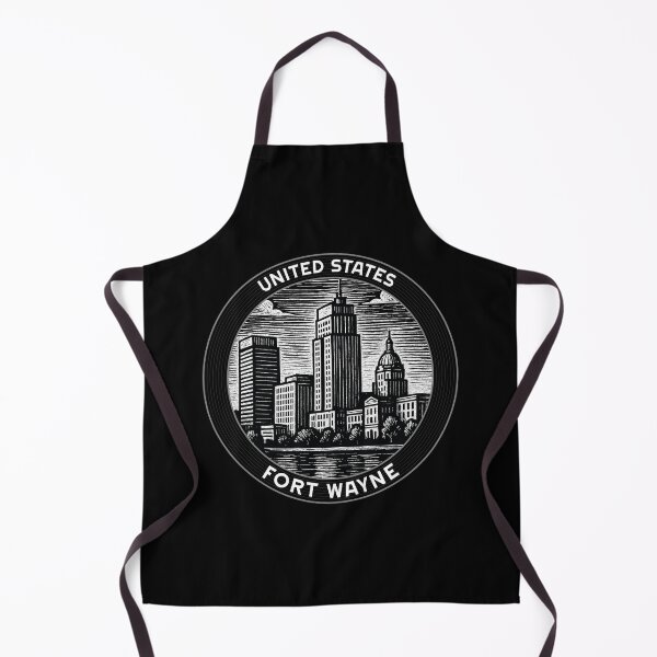 Item preview, Fort Wayne USA Linocut Style  designed and sold by Thistle-TShop.