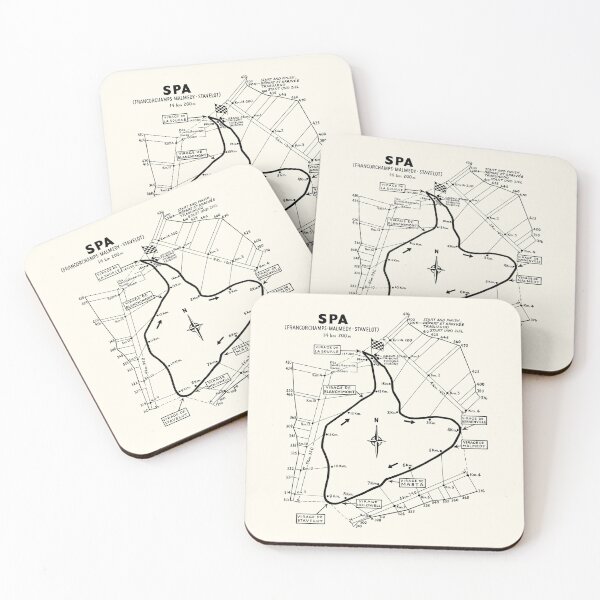 Item preview, 1950-1970 Spa circuit map - black print designed and sold by retropetrol.