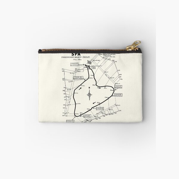 Item preview, 1950-1970 Spa circuit map - black print designed and sold by retropetrol.