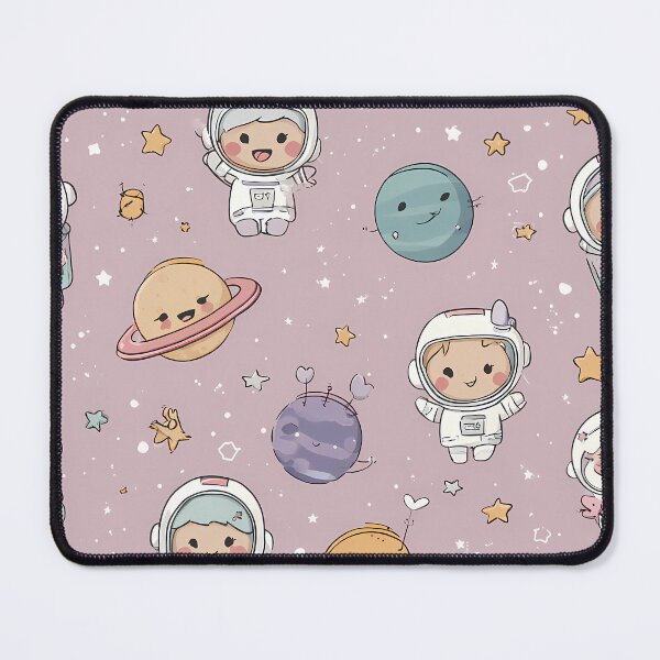 Item preview, Little Astronaut & Planets — Cute Kawaii Seamless Pattern designed and sold by LoomisDreams.