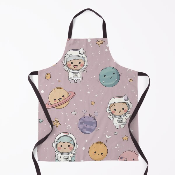 Aperçu de l'œuvre Petit Astronaute & Planètes — Motif Répétitif Kawaii créée et vendue par LoomisDreams.