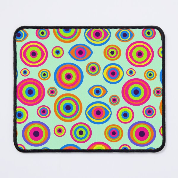 Item preview, Neon Psychedelic Eye Pattern - Retro Trippy Surrealist Pop Art designed and sold by Far Out Goods.