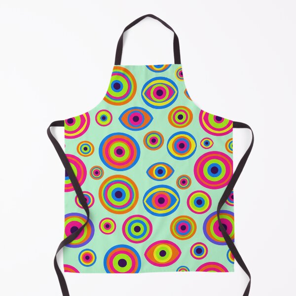 Item preview, Neon Psychedelic Eye Pattern - Retro Trippy Surrealist Pop Art designed and sold by Far Out Goods.
