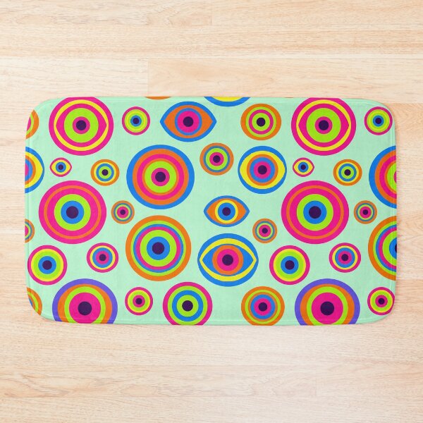 Item preview, Neon Psychedelic Eye Pattern - Retro Trippy Surrealist Pop Art designed and sold by Far Out Goods.