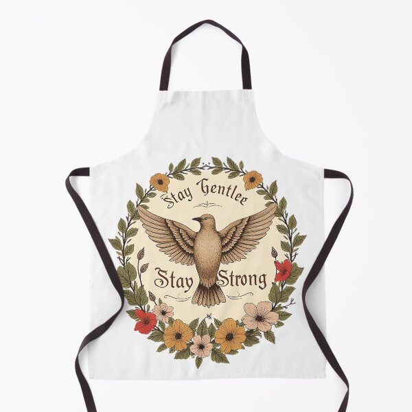 Item preview, Stay Gentle Stay Strong Vintage Bird Floral Aesthetic Design designed and sold by Kavya Art.