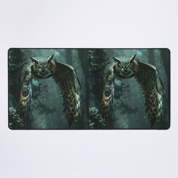 Item preview, Silent Hunter Owl in Dark Forest designed and sold by Erika Kaisersot.