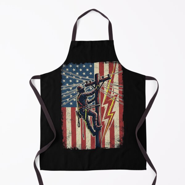 Item preview, American Lineman Patriotic Electrician T-Shirt designed and sold by SayIt-Wear.