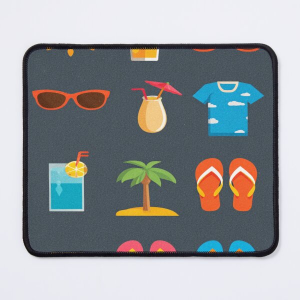 Item preview, Summer Beach Vacation Tropical Icons Design designed and sold by NicolasGlowArt.