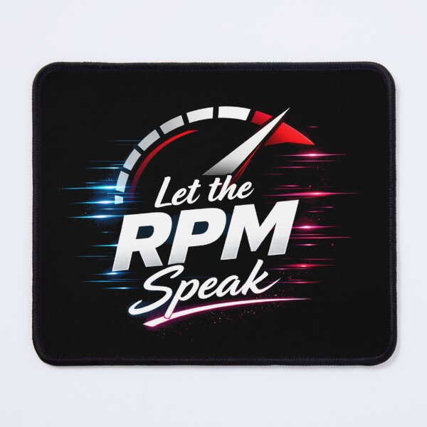 Item preview, Let The RPM Speak - Neon Glitch Style designed and sold by JalwaWear.