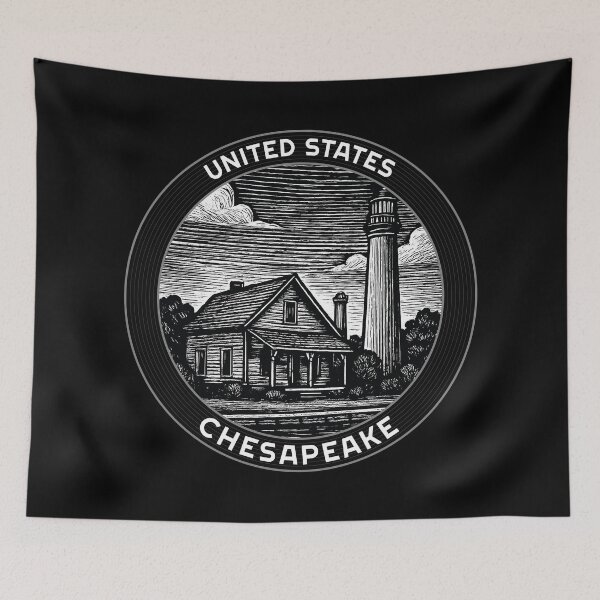 Item preview, Chesapeake USA Linocut Style  designed and sold by Thistle-TShop.