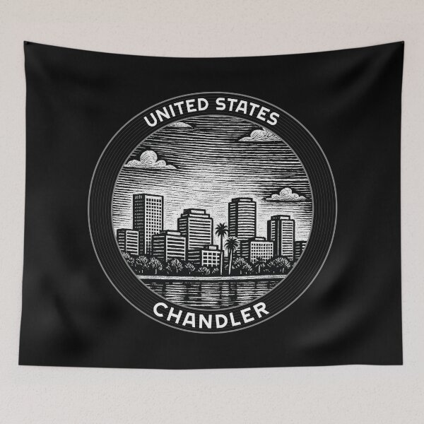 Item preview, Chandler USA Linocut Style  designed and sold by Thistle-TShop.