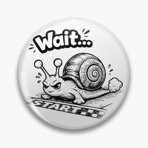 Item preview, Cute Snail on Start Running Track designed and sold by TasiaZenzura.