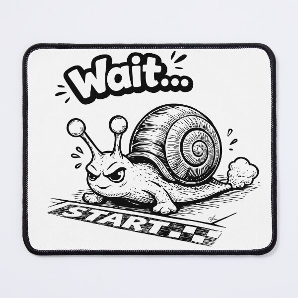 Item preview, Cute Snail on Start Running Track designed and sold by TasiaZenzura.