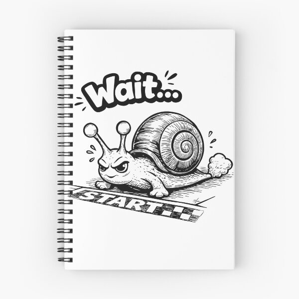 Item preview, Cute Snail on Start Running Track designed and sold by TasiaZenzura.