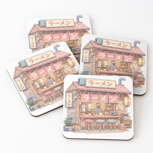 Item preview, Cozy Japanese Ramen Shop Kawaii Aesthetic Art designed and sold by Super beautiful art.