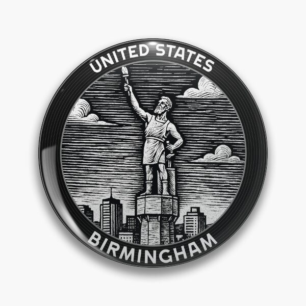 Item preview, Birmingham USA Linocut Style  designed and sold by Thistle-TShop.