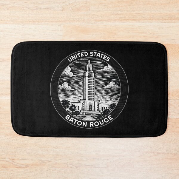 Item preview, Baton Rouge USA Linocut Style  designed and sold by Thistle-TShop.