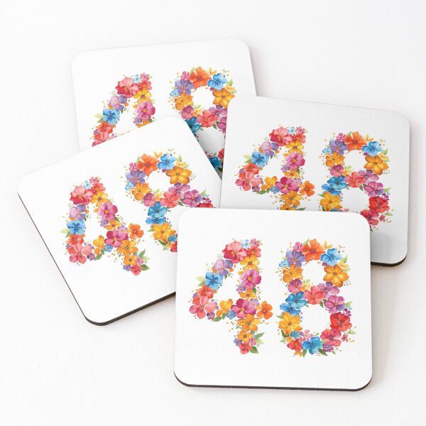 Item preview, 48th birthday flowers  watercolor. designed and sold by uunaa.