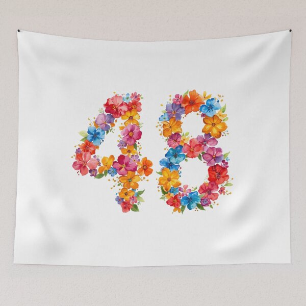 Item preview, 48th birthday flowers  watercolor. designed and sold by uunaa.