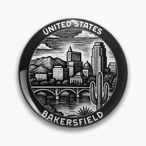 Item preview, Bakersfield USA Linocut Style  designed and sold by Thistle-TShop.