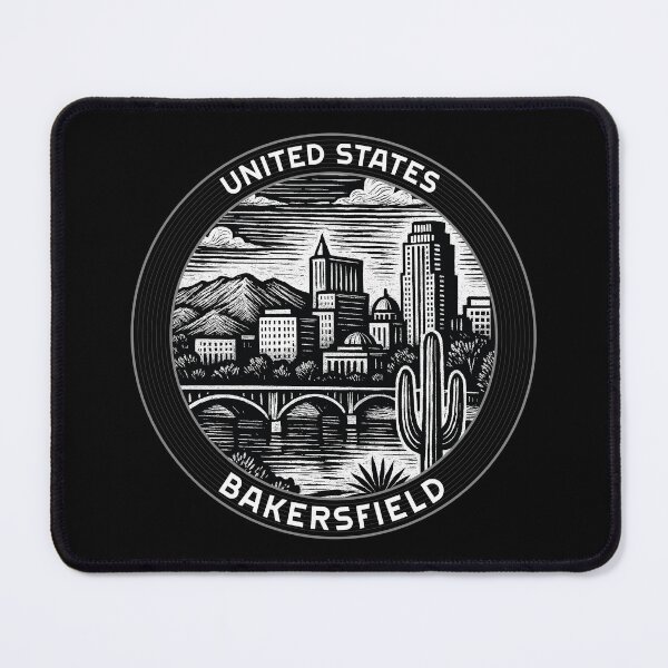 Item preview, Bakersfield USA Linocut Style  designed and sold by Thistle-TShop.