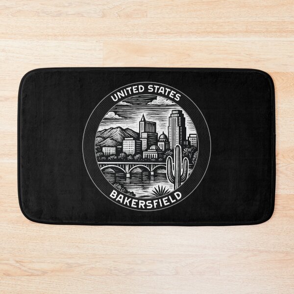 Item preview, Bakersfield USA Linocut Style  designed and sold by Thistle-TShop.