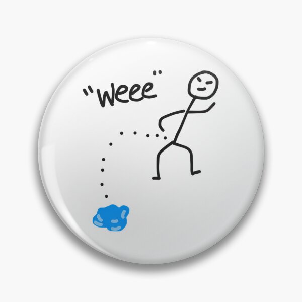 Item preview, Wee Stickman Making A Puddle designed and sold by GanradgeArt.