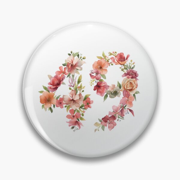 Item preview, 49th birthday flowers  watercolor. designed and sold by uunaa.